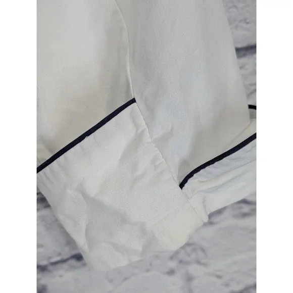 SINGLE STITCH🌿Ralph Lauren Robe Unisex M/L Belted Cotton Piping Bath LoungeLogo - Picture 10 of 13